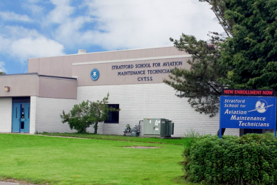 Stratford School for Aviation Maintenance Technicians exterior shot